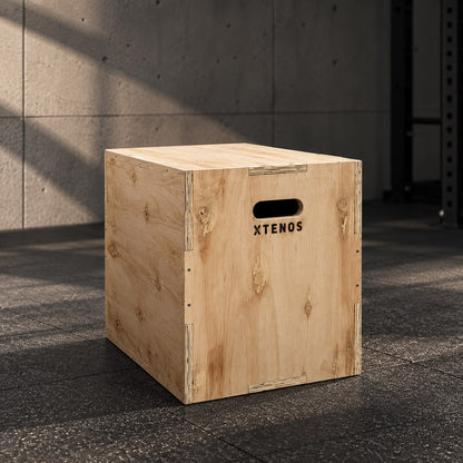 Cajón de Salto Pliométrico de Madera 3 en 1